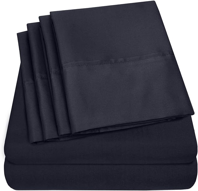 Queen Sheets Navy by SweetHomeCollection