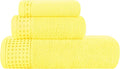 GLAMBURG Ultra Soft 3 Pack Cotton Towel Set, Contains a Bath Towel 28x55 inch by GLAMBURG