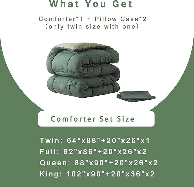 DOWNCOOL Full Size Comforter Sets -All Season Bedding Comforters Sets - Image 6