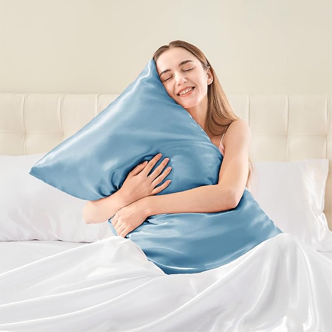 BEDELITE Satin Pillowcase with Zipper, Super Soft and Cooling Similar to Silk - Image 2