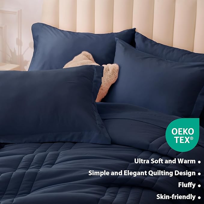 King Comforter Set Navy - Image 5