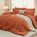 MUXHOMO 7 Pieces Full Comforter Set, Soft Bed in a Bag Full Size, All Season by MUXHOMO