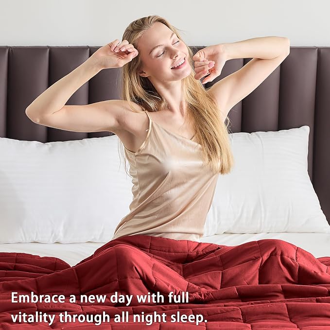 yescool Weighted Blanket for Adults Cooling Heavy Blanket for Sleeping Perfect - Image 5