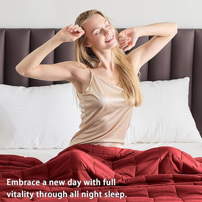 yescool Weighted Blanket for Adults Cooling Heavy Blanket for Sleeping Perfect - Image 4