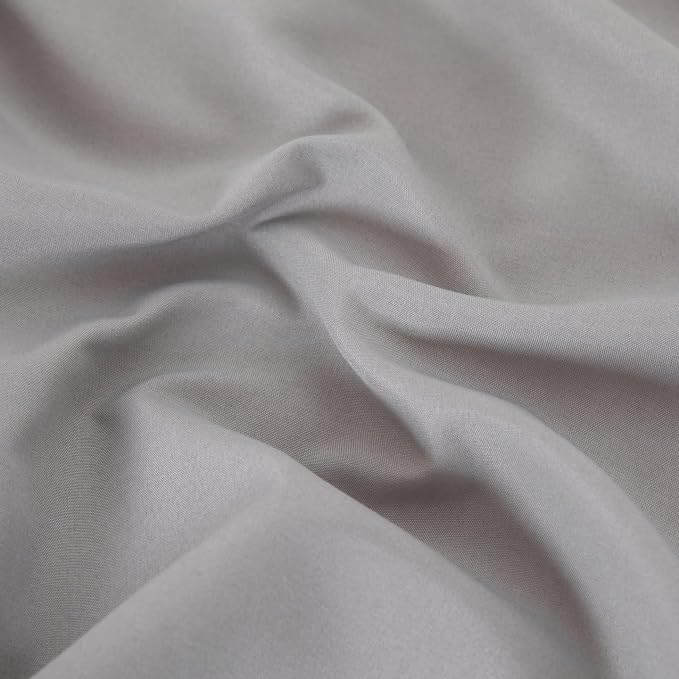 Twin Flat Sheet Only，66x96Inch Light Gray - Image 6