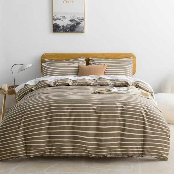 JELLYMONI Full Duvet Cover Set, Cotton Duvet Cover 3 Pieces by JELLYMONI