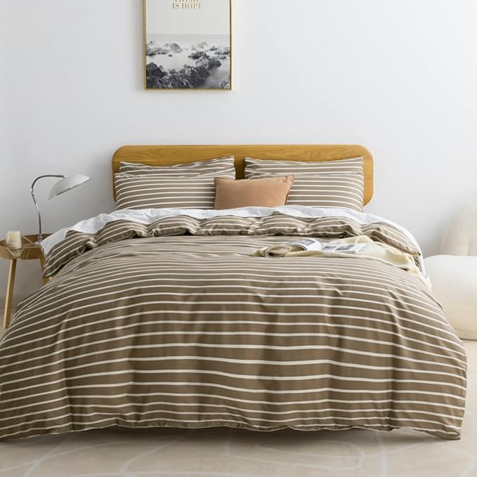 JELLYMONI Queen Duvet Cover Set, Cotton Duvet Cover 3 Pieces by JELLYMONI