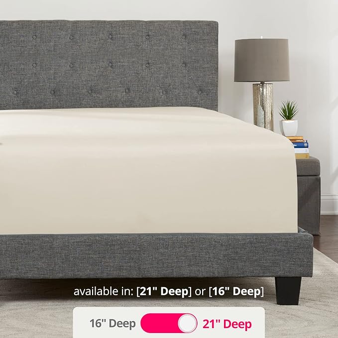 Deep Pocket Queen Fitted Sheet – 17” - Image 3