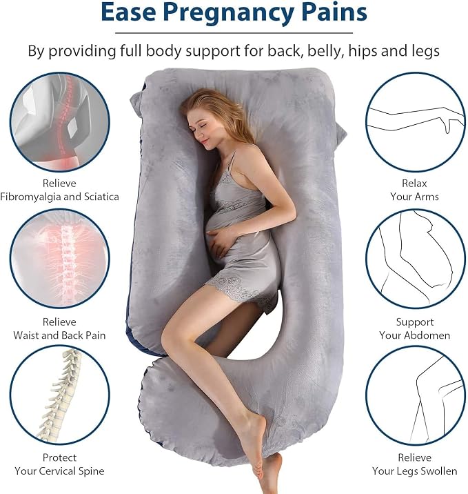 U-Shaped Full Body Pregnancy Pillow - Image 5