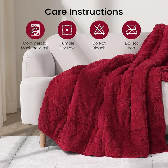 Drewin Weighted Blanket Queen Size 20 lbs, Cozy Sherpa Weighted Blankets - Image 7