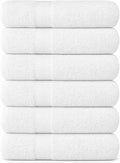 KAHAF COLLECTION 6 Pack Bath Towels Set 100% Ring Spun Cotton, Lightweight by KAHAF+COLLECTION