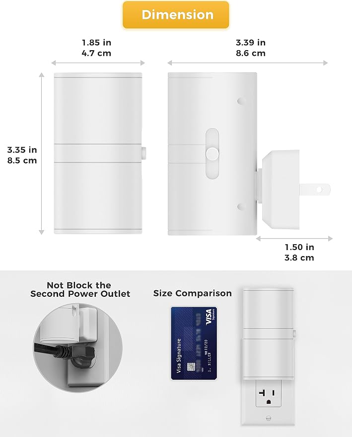 L LOHAS LED Night Light, Night Lights Plug into Wall, Dimmable Nightlight - Image 4