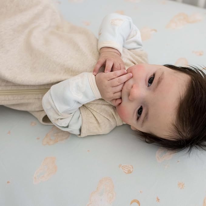Burt's Bees Baby Essential Organic Cotton Fitted Crib Sheet, Breathable - Image 4