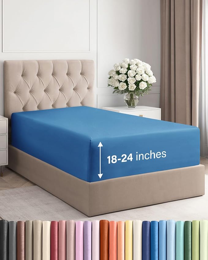 Extra Deep Twin XL Fitted Sheet by CGKUnlimited