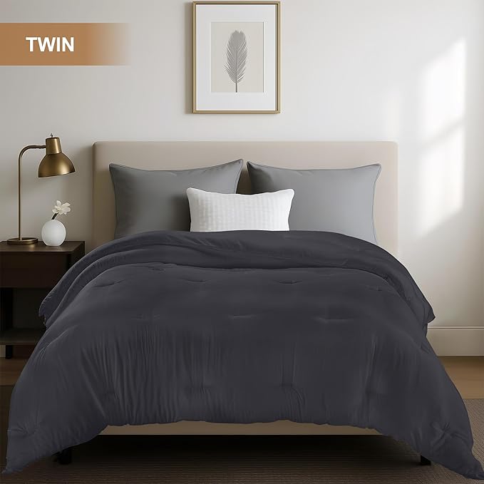 Utopia Bedding Comforters Twin Size, All Season Duvet Insert, Down Alternative - Image 3