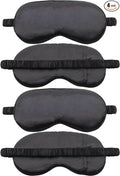 4 Pack Sleep Mask for Women & Men, 100% Blackout Silky Eye Cover, Zero Eye by Unknown