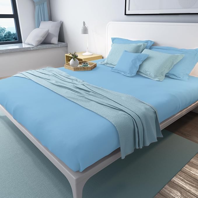 Lirex Flat Sheet, Full Size Extra Soft Brushed Microfiber 1800 Microfiber Flat - Image 6