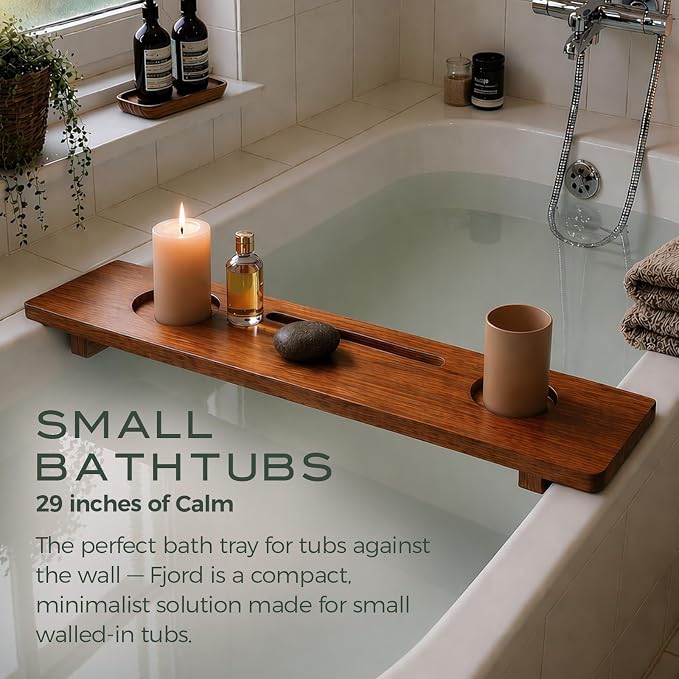 Teak Bathtub Tray for Tub 29” | Bath Tub Tray Wood for Small Tubs, Bath Tray - Image 11