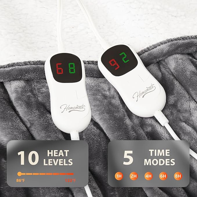 Homemate Heated Electric Blanket King Size - Image 4