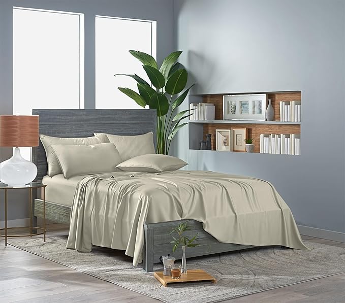 Pure Bamboo California King Sheets, Genuine 100% Organic Viscose Derived from - Image 3