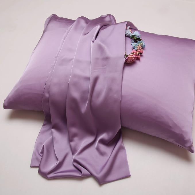 100% Silk Pillow Cases 2 Pack, Mulberry Silk Pillowcase - Image 4