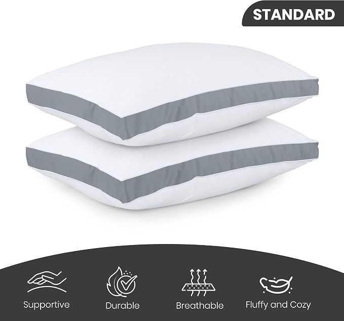 Utopia Bedding Bed Pillows for Sleeping Standard Size, Soft & Fluffy Pillow - Image 2