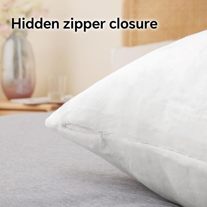 BEDELITE Flannel King Size Pillow Cases Set of 2, Super Soft Fleece Pillowcases - Image 6