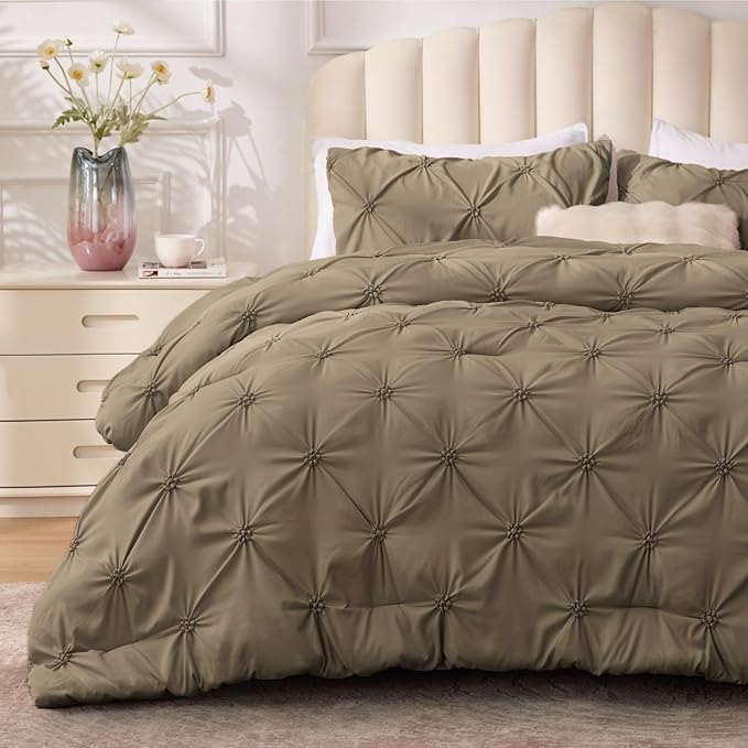 BEDELITE Light Brown King Size Comforter Set by BEDELITE