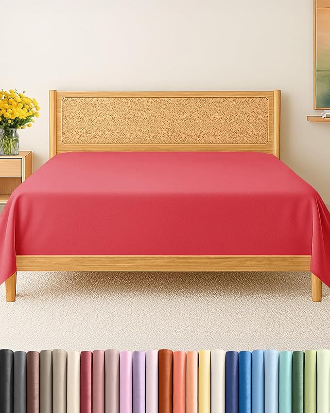 Cal King Size Flat Sheet by CGKUnlimited