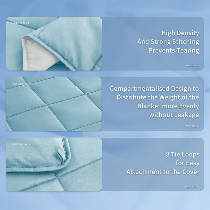 Topcee Weighted Blanket Soft Cooling Heavy Blanket Sleeping, Apply to 190-210 - Image 7