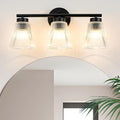 OCIOC Black Bathroom Vanity Lights, 3-Light Modern Bathroom Light Fixtures by ocioc