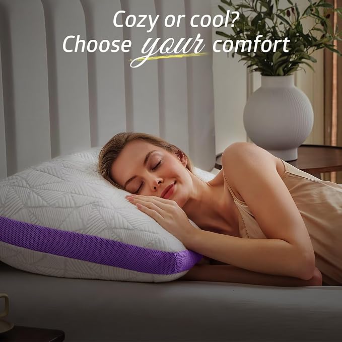BETU Cooling Pillow Queen Size, Shredded Memory Foam Cool Pillow - Image 7