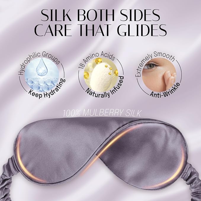 Silk Sleep Mask Eye Mask Blindfold - Image 5