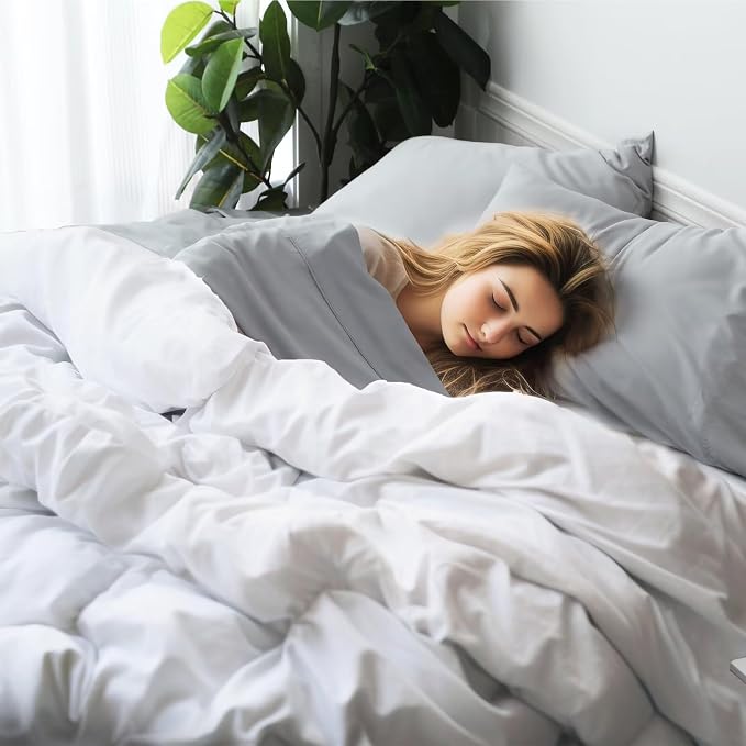 Bamboo Viscose Flat Sheets Only, 400 Thread Count Sateen Weave Twin Size Flat - Image 6