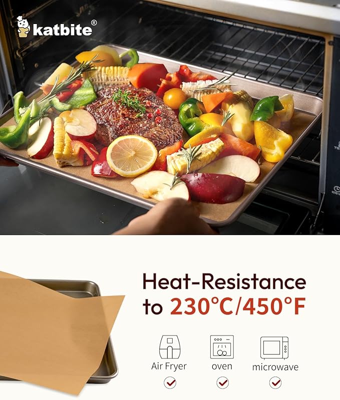 Katbite 200Pcs 9x13 inch Heavy Duty Unbleached Parchment Paper, Parchment Paper - Image 6
