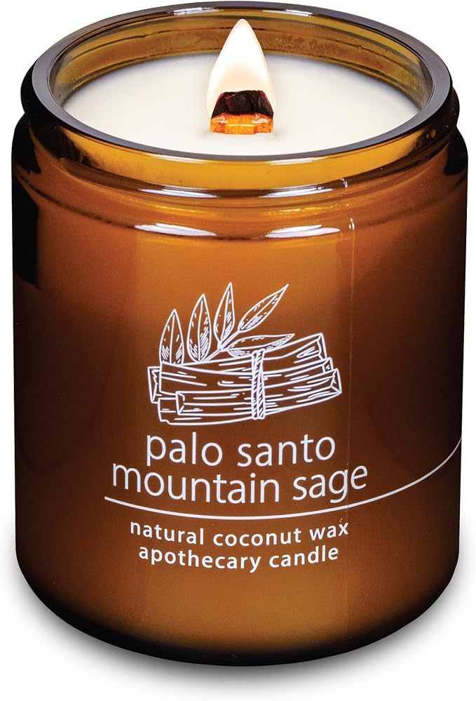 Hemlock Park Palo Santo Mountain Sage Apothecary Hand-Poured Scented Candle | by HemlockPark