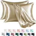 MR&HM Satin Pillowcase for Hair and Skin, Silk Satin Pillowcase 2 Pack by MRHM