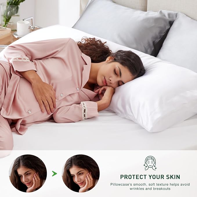 Love's cabin Satin Body Pillowcase 20x54, Cooling Pillow Cover - Image 3
