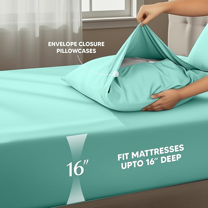 Utopia Bedding Full Bed Sheets Set - Image 4