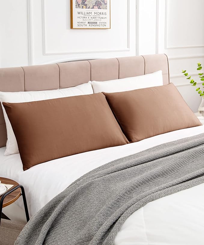 Warmstar Cotton Pillow Cases Standard Size Set of 2, 600 Thread Count - Image 2