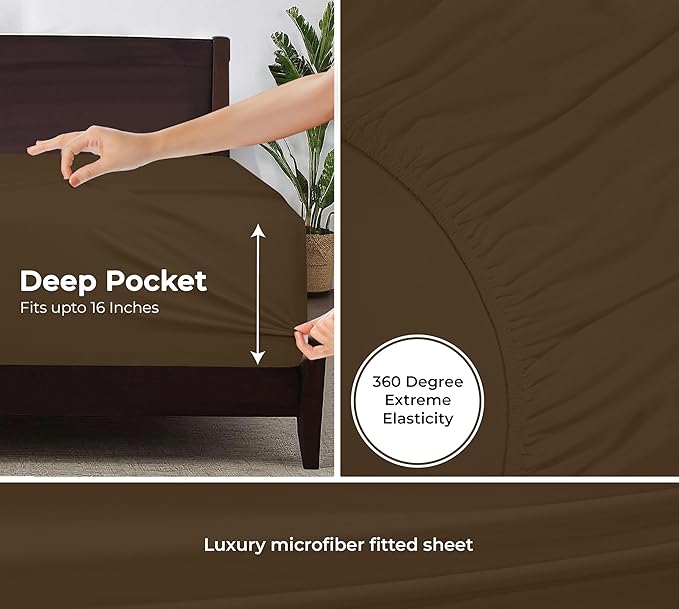 Royale Linens Fitted Sheet Twin XL - Image 3