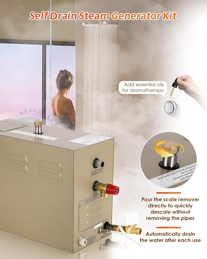 Steam Shower Generator Kit 10.5KW - Image 4