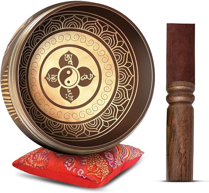 Tibetan Singing Bowl Set by HimalayanBazaar