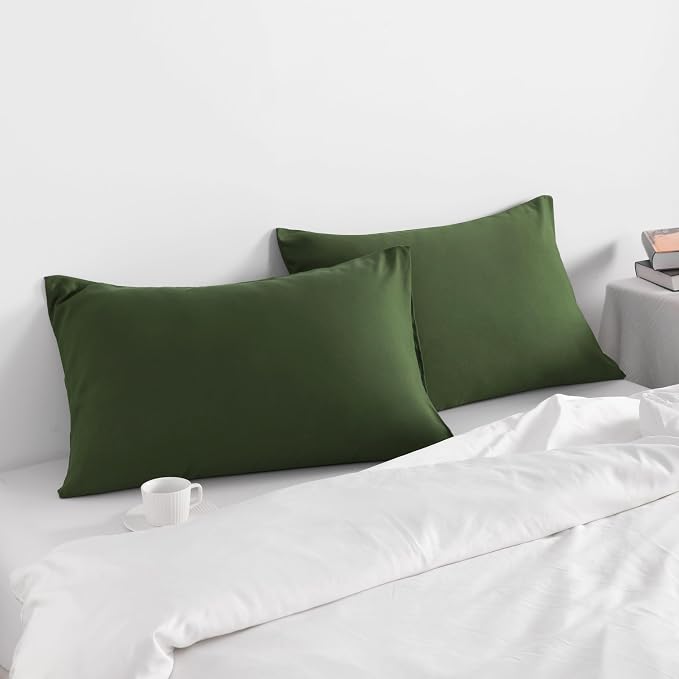 NTBAY Standard Pillow Cases Set of 2, 2 Pack Brushed Microfiber 20x26 Pillow - Image 2