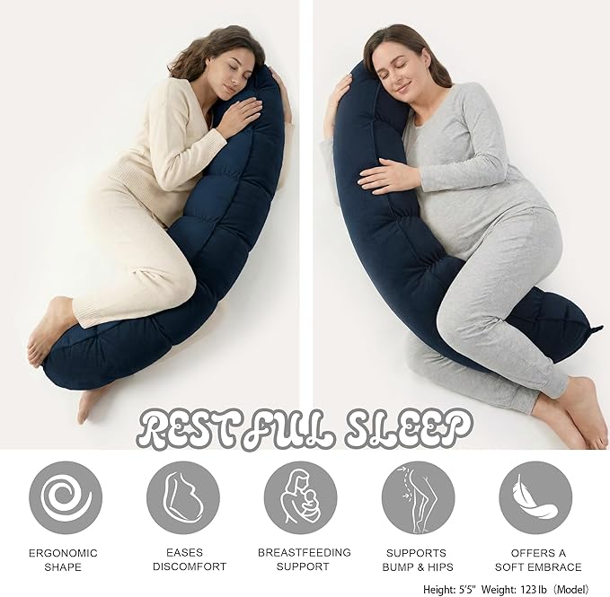 Peallow – Long Round Body Pillow - Image 5