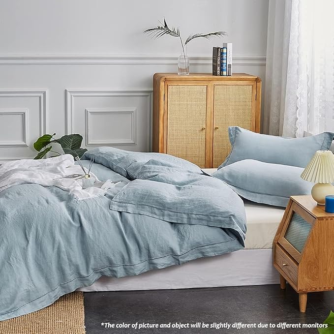 Simple&Opulence 100% Linen Duvet Cover Set - Image 5