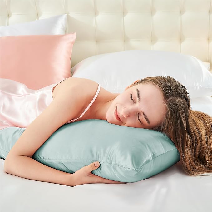 BEDELITE Satin Body Pillow Cover, Super Soft and Cooling Body Pillow Pillowcase - Image 5