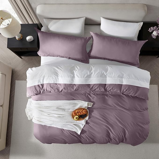 Nestl Dusty Purple Duvet Cover Full Size - Image 5
