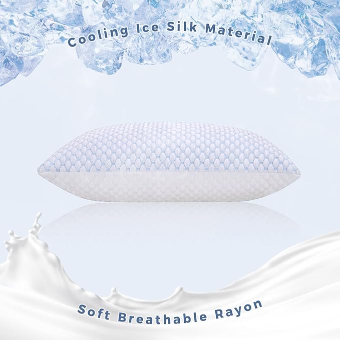 OSBED Cooling Shredded Memory Foam Pillow Standard Size - Image 2