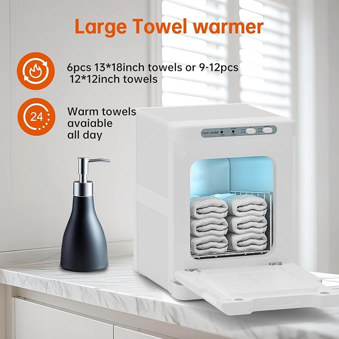 Hot Towel Warmer for Spa, 2-in-1 Thermostatic Towel Heater, 5L Mini Towel Warmer - Image 4